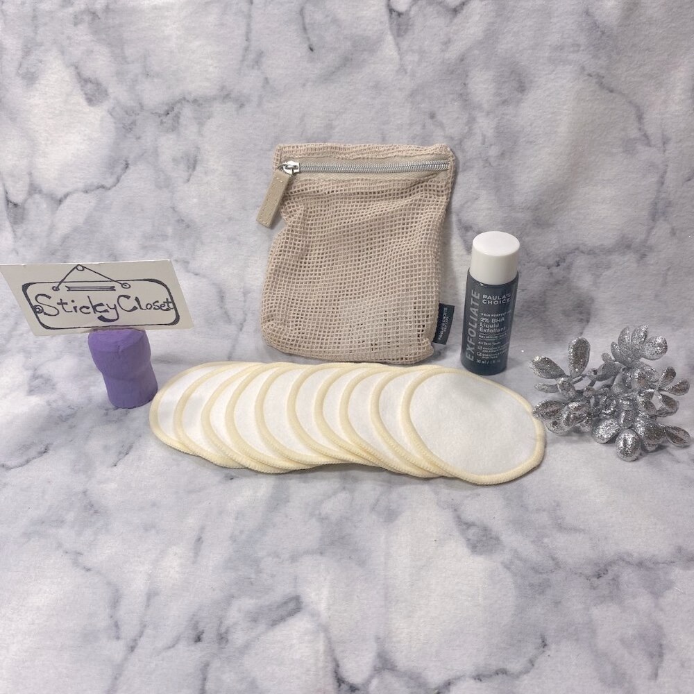 Paula’s Choice Exfoliant Gift Set-2% BHA Liquid Exfoliant&10 Cotton Pads-2pc-NEW - Picture 1 of 8